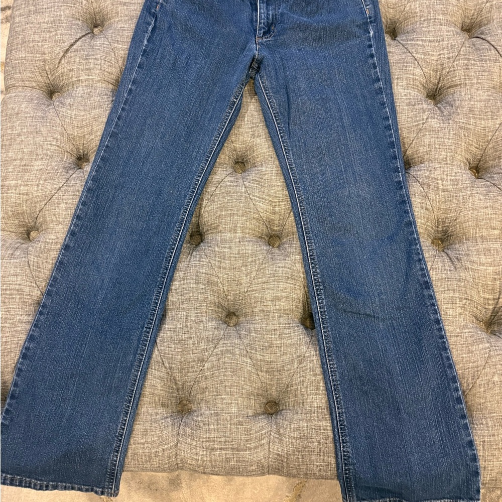 DKNY Blue Denim Jeans with Contrast Stitching